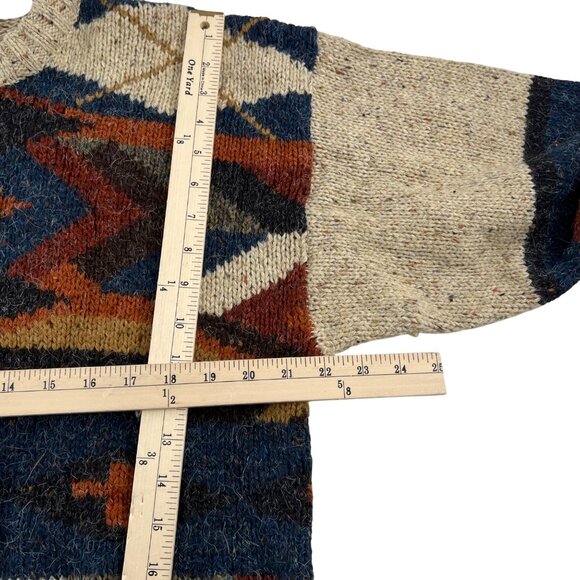 Vintage Duplex Designs Sweater M Acrylic Wool Blend Geometric Pattern - Picture 4 of 7